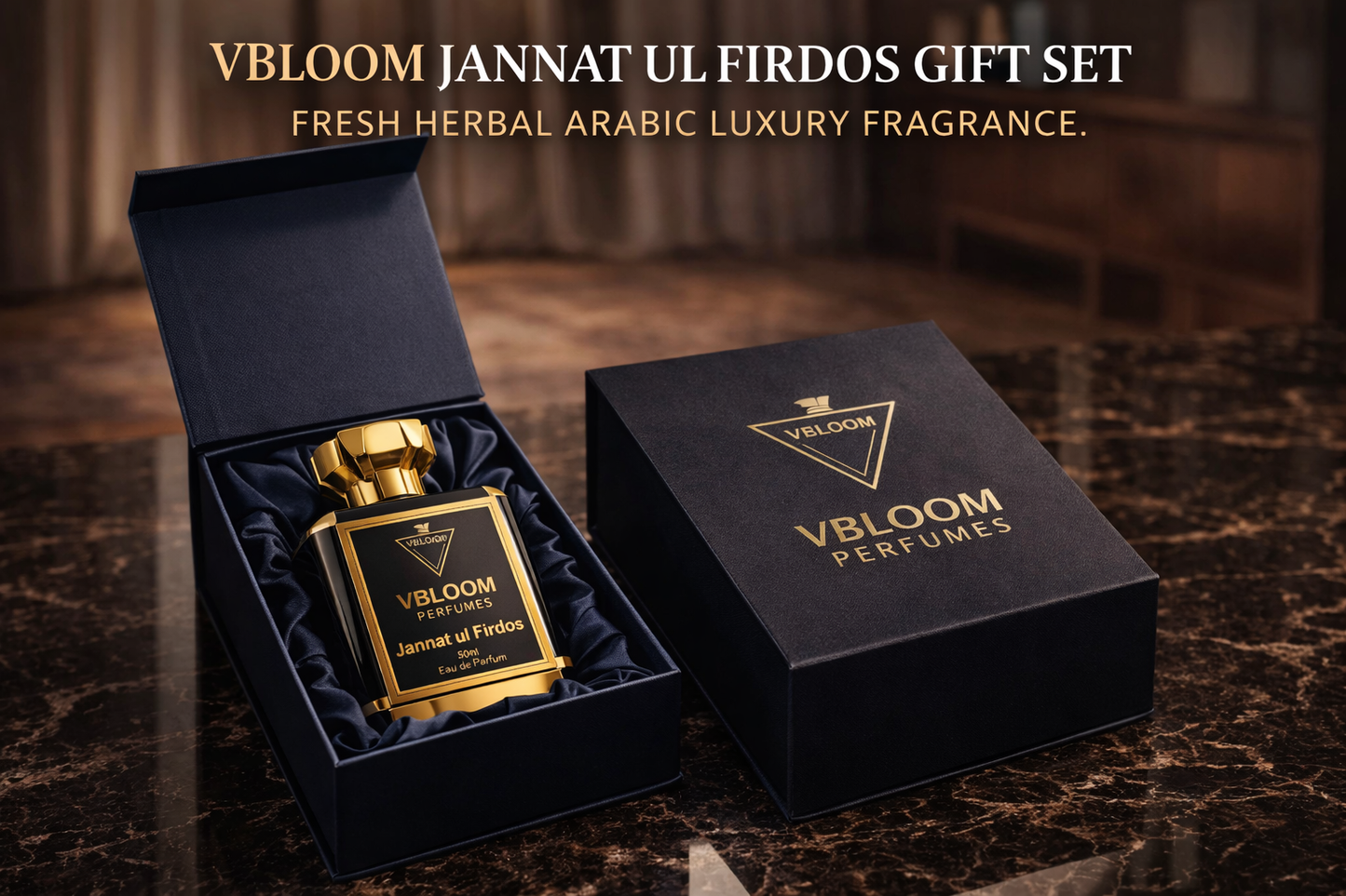 Jannat ul Firdos Eau De Parfume – Classic Herbal Fresh Attar Style